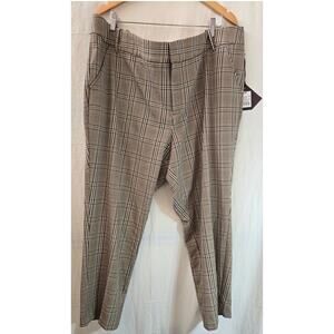 Ava Viv Women's Dress Pants Plaid Size 24W